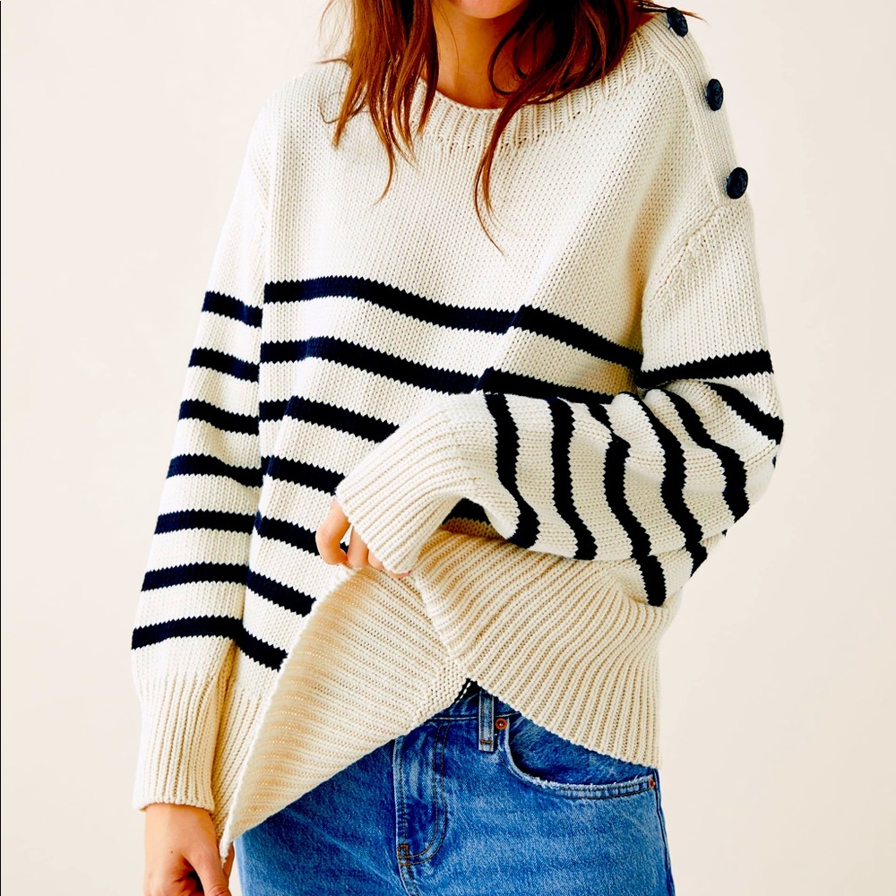 Zara knit striped sweater
